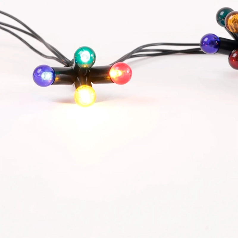 LUCES NAVIDEÑAS RIPLEY HOME 80 LUCES PERLAS FUNCIONES RACIMO COLORES - 4