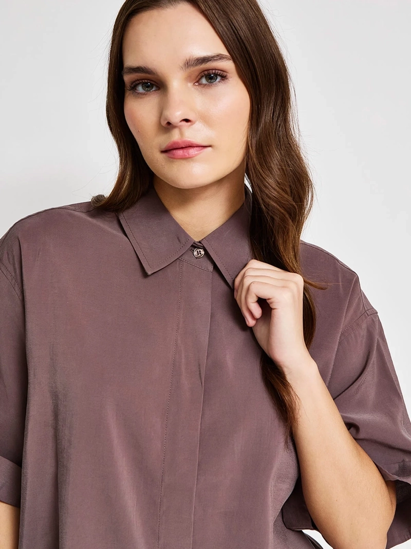 BLUSA MUJER BARBADOS MANGA CORTA FLUIDA - 3