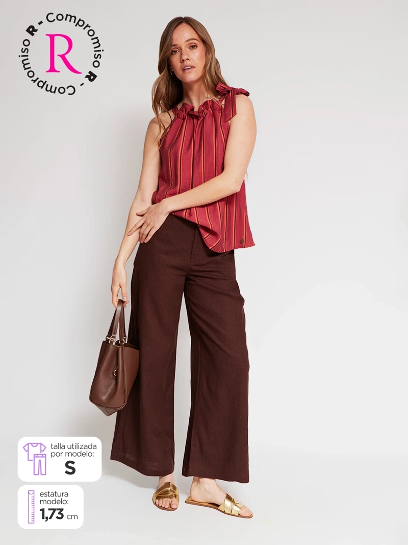 PANTALÓN MUJER REGATTA LINO RECTO SUELTO