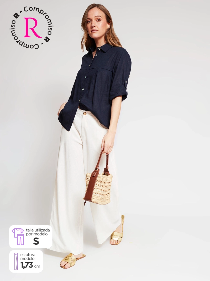 PANTALÓN MUJER REGATTA LINO RECTO SUELTO