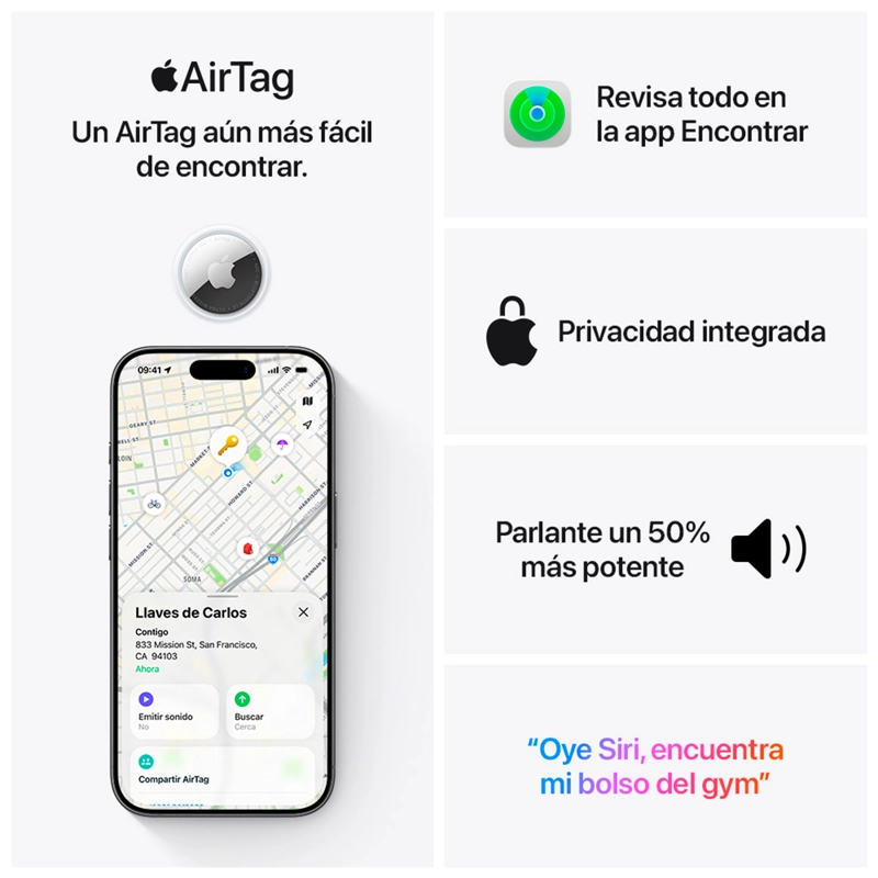 AIRTAG 2° GENERACIÓN APPLE PAQUETE DE 4 - 4