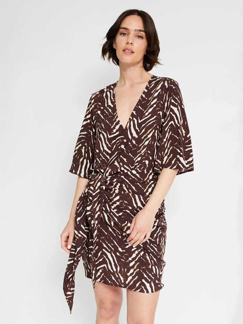 VESTIDO MUJER TATIENNE CORTO CRUZADO - 2