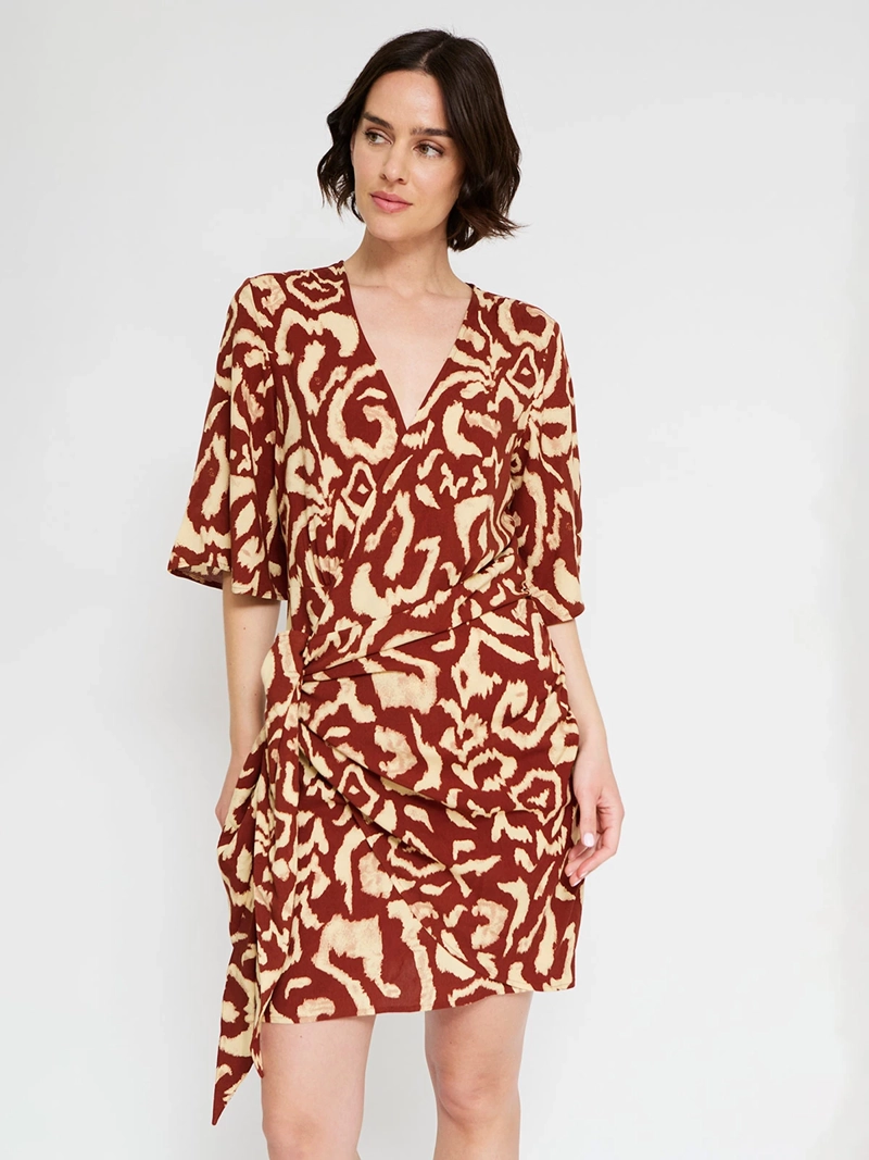 VESTIDO MUJER TATIENNE CORTO CRUZADO - 2
