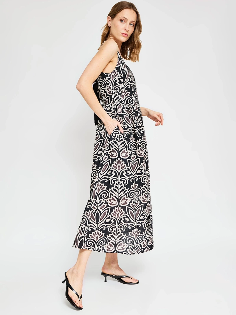 VESTIDO MUJER TATIENNE ALGODÓN LARGO ESTAMPADO - 2