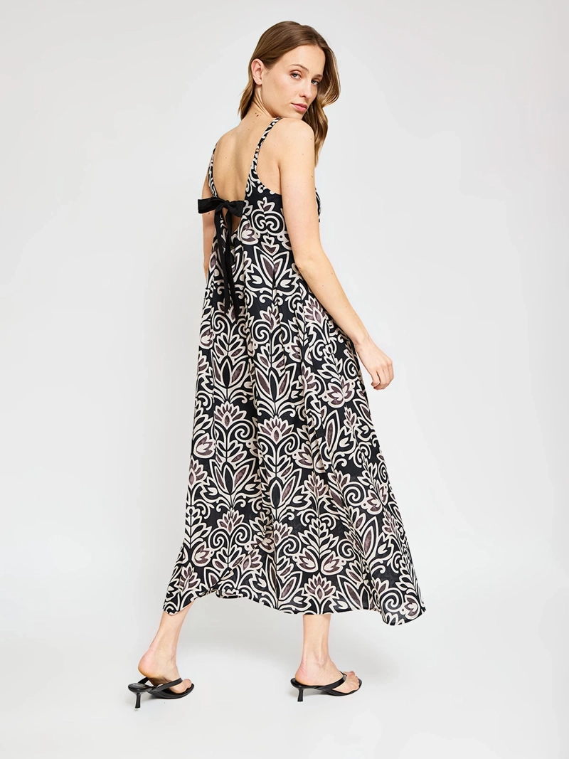 VESTIDO MUJER TATIENNE ALGODÓN LARGO ESTAMPADO - 3