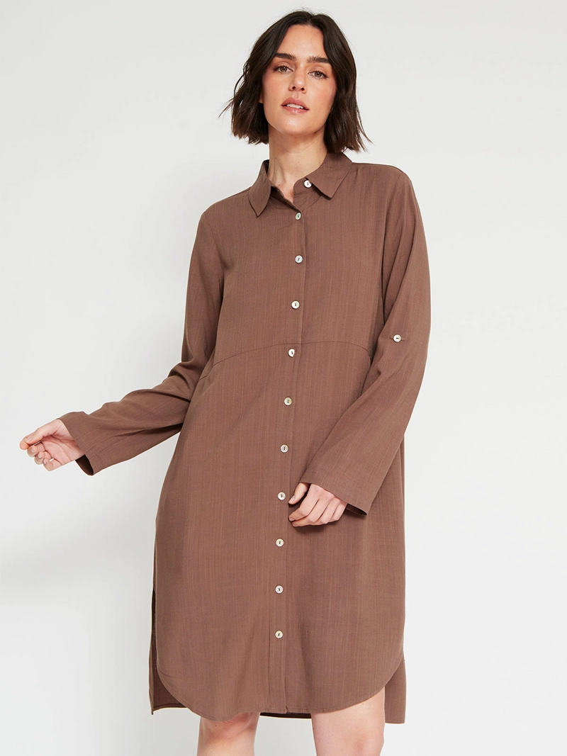 BLUSA MUJER TATIENNE CUELLO CAMISERO MANGA LARGA - 2
