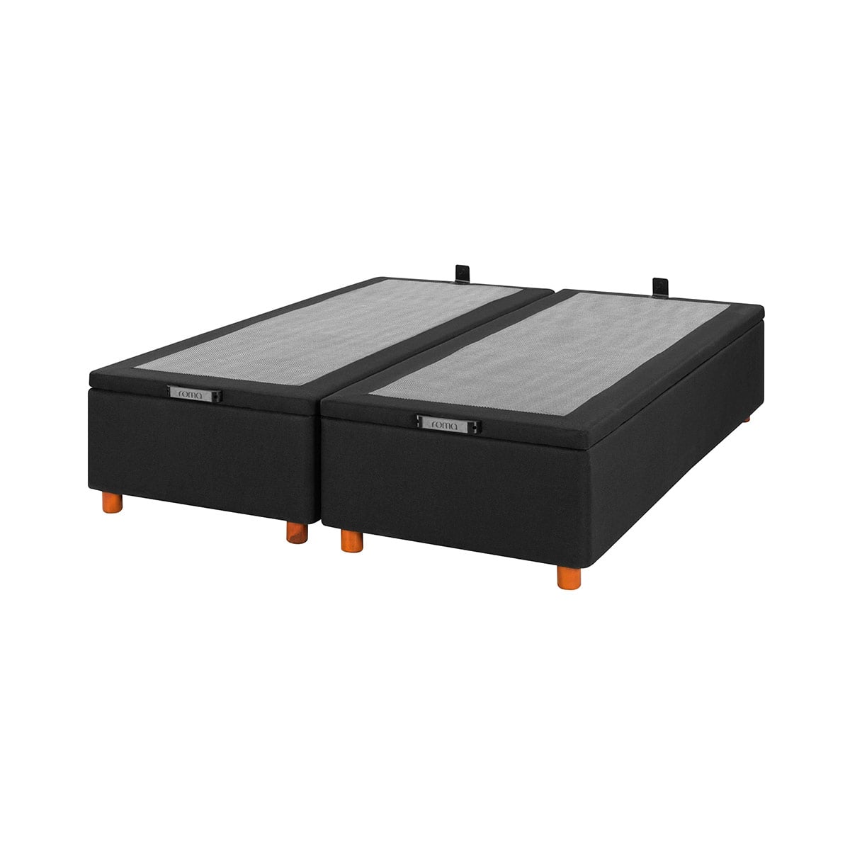 BASE CAMA FLEX BAUL 2 PLAZAS BOX B/D NEGRO - 1
