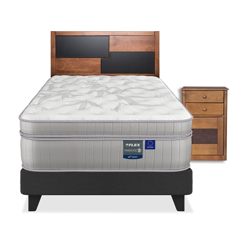 JUEGO DE DORMITORIO FLEX CAMA EUROPEA PARADISE 1.5 PLAZAS + SET COLONIA - 2