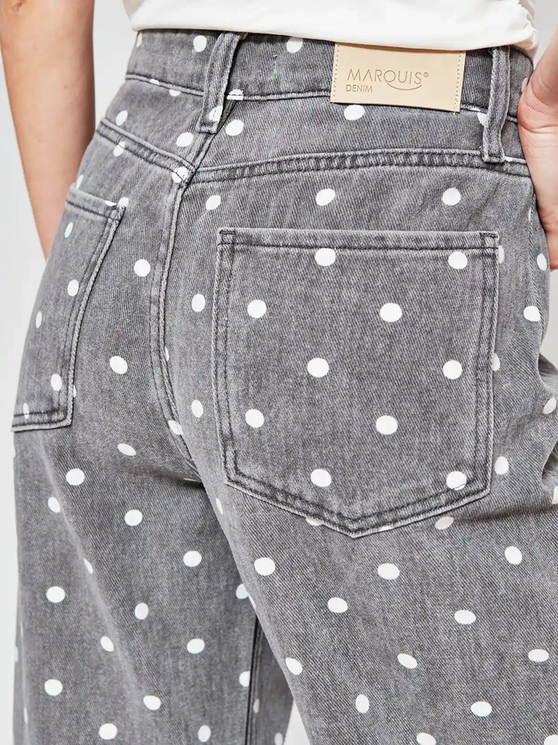 JEANS MUJER MARQUIS ALGODÓN LUNARES - 4