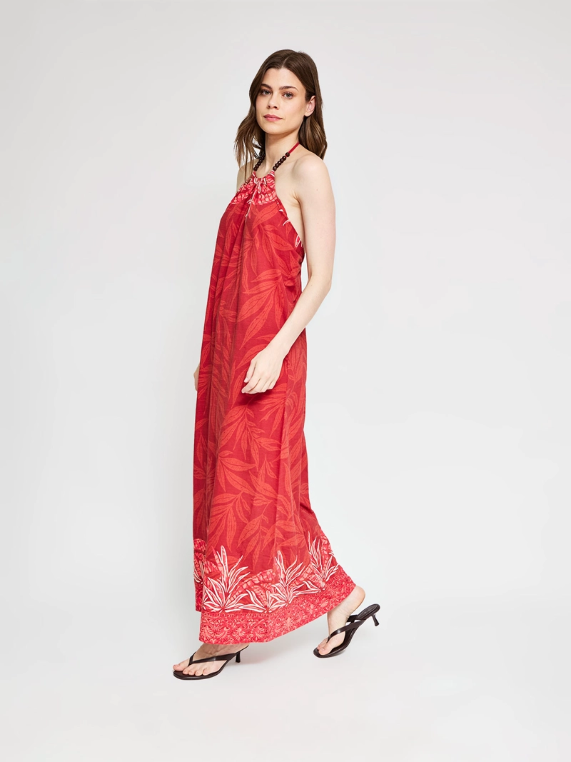 VESTIDO MUJER MARQUIS ALGODÓN ORGÁNICO LARGO HALTER - 2