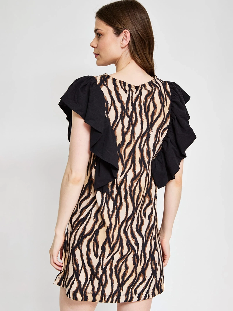VESTIDO MUJER MARQUIS ALGODÓN ORGÁNICO CORTO MANGA ALITAS - 3