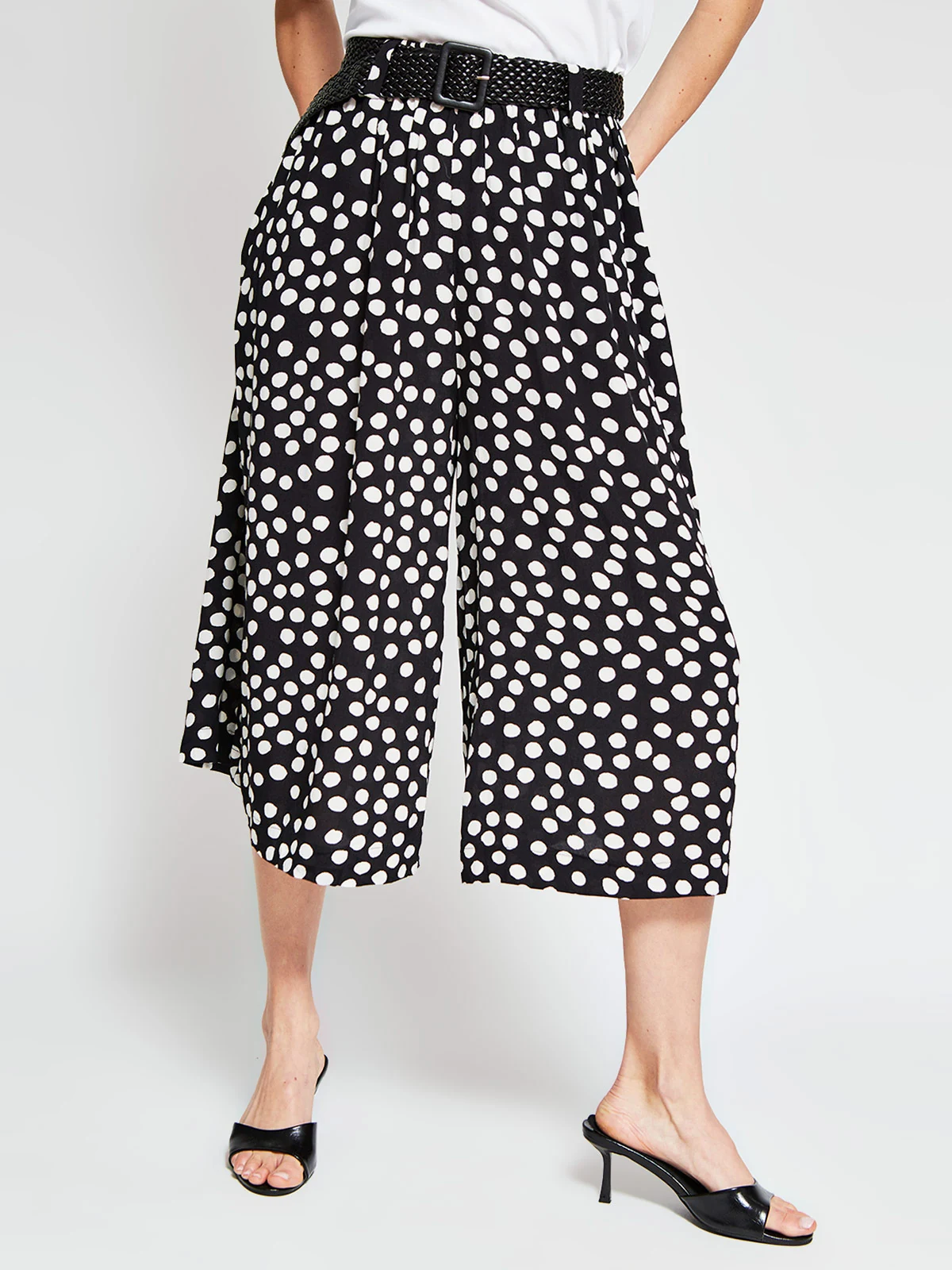 PANTALÓN MUJER MARQUIS CULOTTE LUNARES CINTURÓN - 2