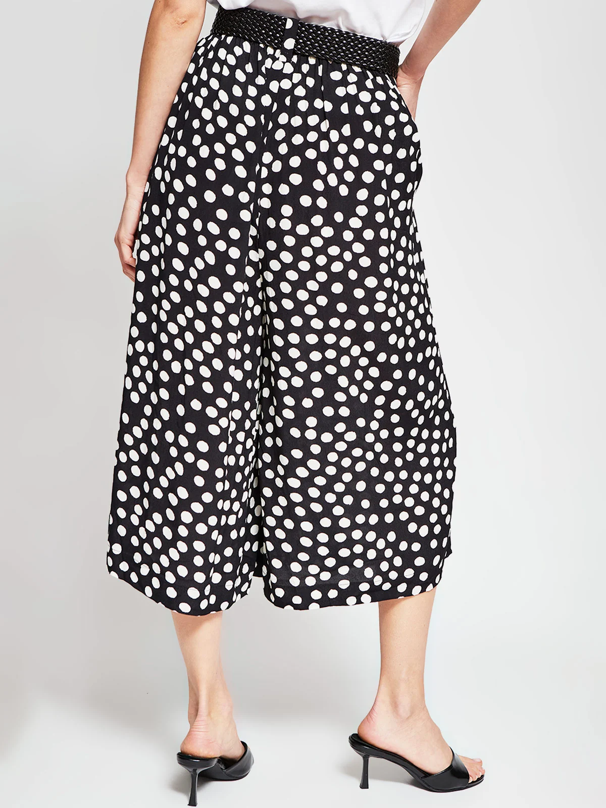 PANTALÓN MUJER MARQUIS CULOTTE LUNARES CINTURÓN - 3