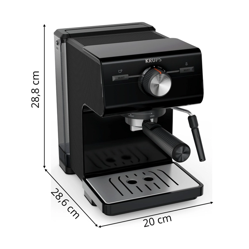 CAFETERA KRUPS HIDROPRESIÓN ESPRESSO AUTHENTIC XP381810 - 7