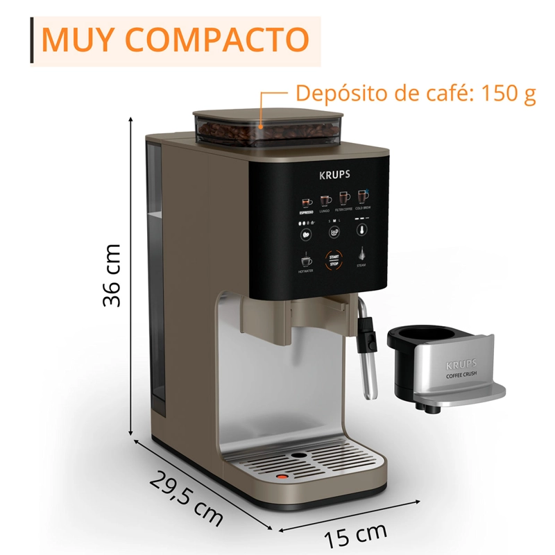 CAFETERA KRUPS HIDROPRESIÓN COFFEE CRUSH EXPERIENCE SA403BE0 - 9