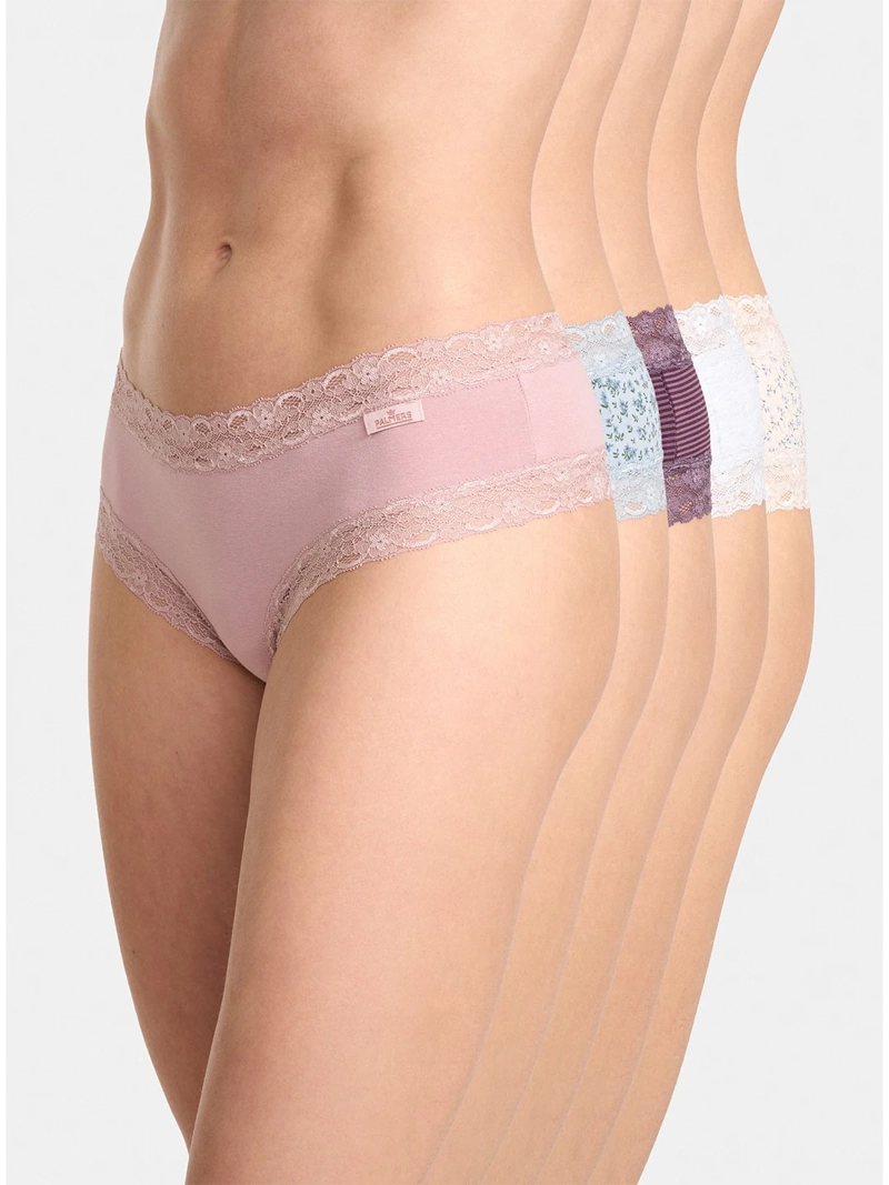 CALZÓN PALMERS PACK X5 ALGODÓN ENCAJE CULOTTE - 1
