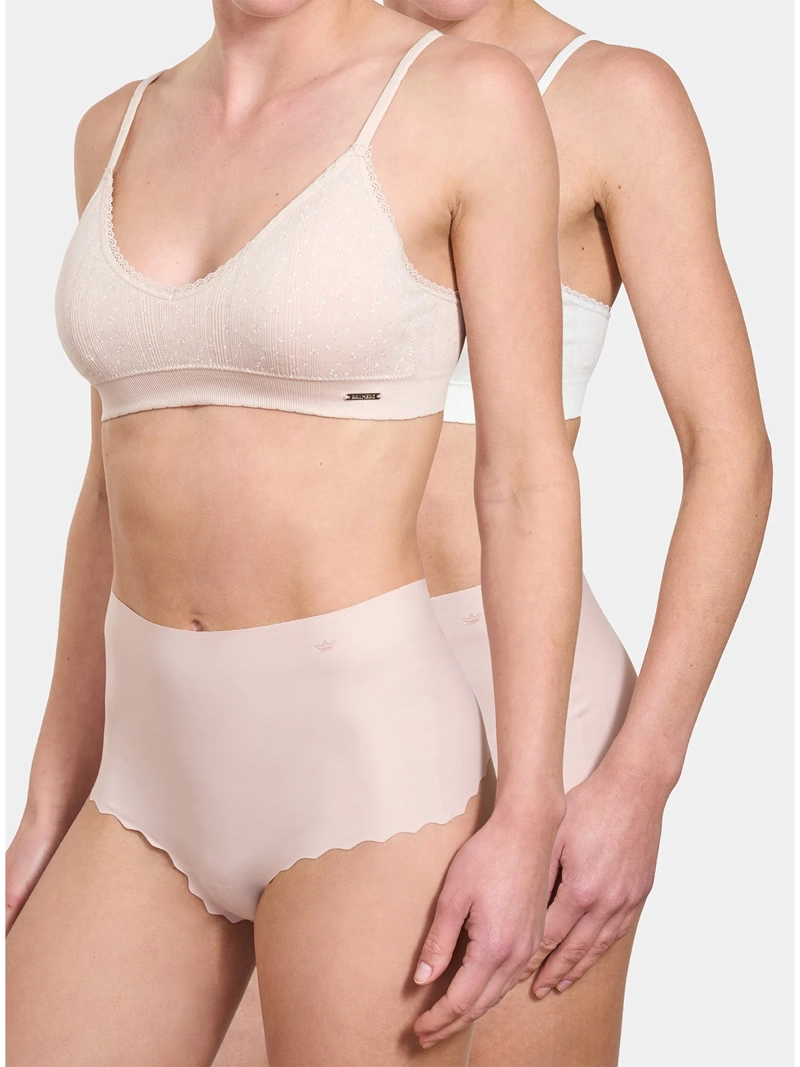 PETO PALMERS PACK X2 SEAMLESS POINTELLE PADDING REMOVIBLE - 1