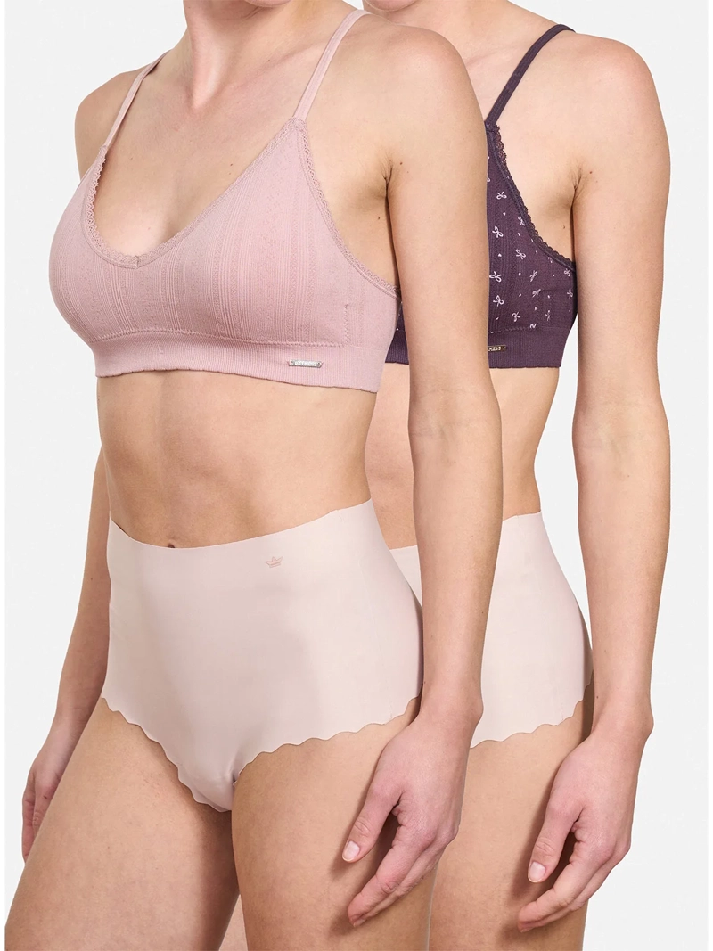 PETO PALMERS PACK X2 SEAMLESS POINTELLE PADDING REMOVIBLE - 1