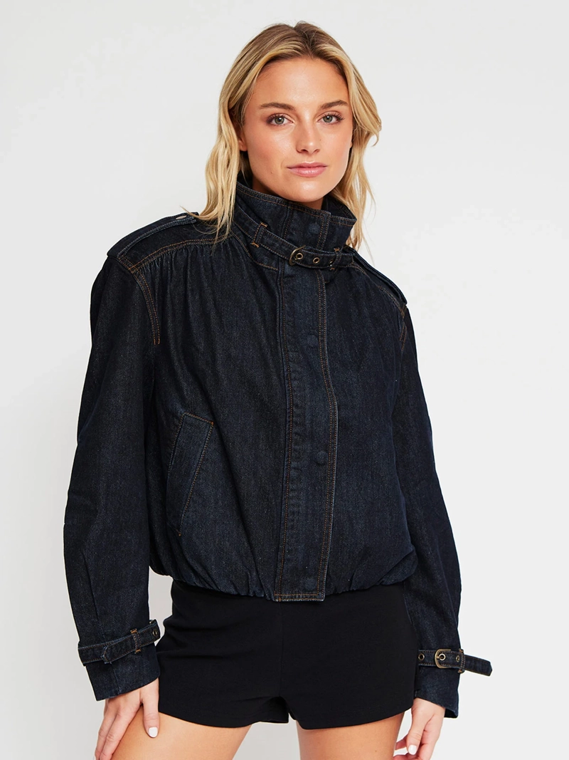 CHAQUETA MUJER INDEX ALGODÓN CUELLO ALTO - 2