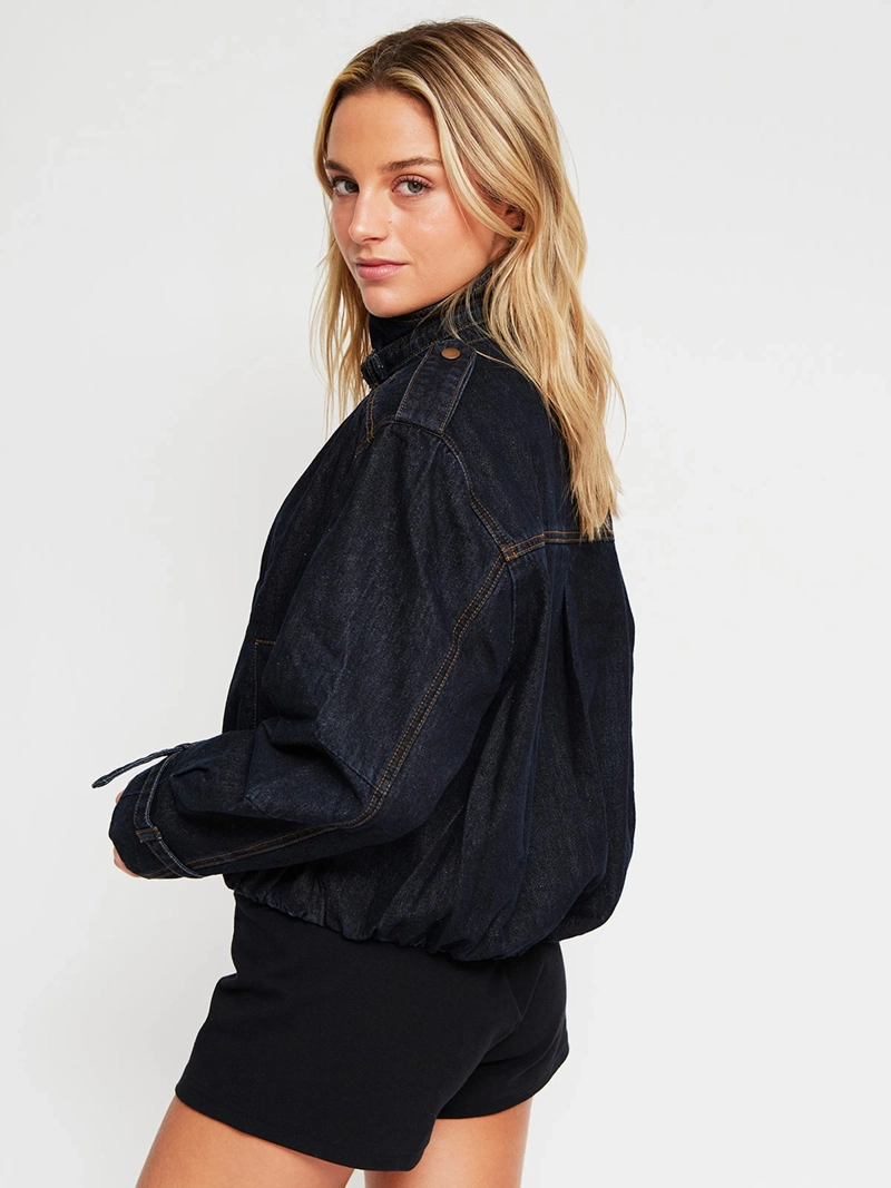 CHAQUETA MUJER INDEX ALGODÓN CUELLO ALTO - 3