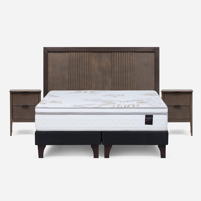 CAMA EUROPEA ROSEN ART 4 2 PLAZAS B/D + SET MARCO - 1