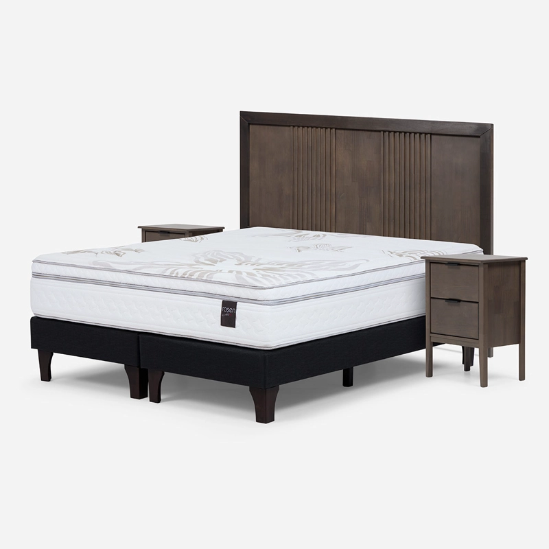 CAMA EUROPEA ROSEN ART 4 2 PLAZAS B/D + SET MARCO - 2