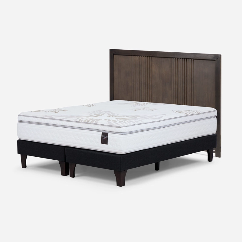 CAMA EUROPEA ROSEN ART 4 2 PLAZAS B/D + RESPALDO MARCO - 2