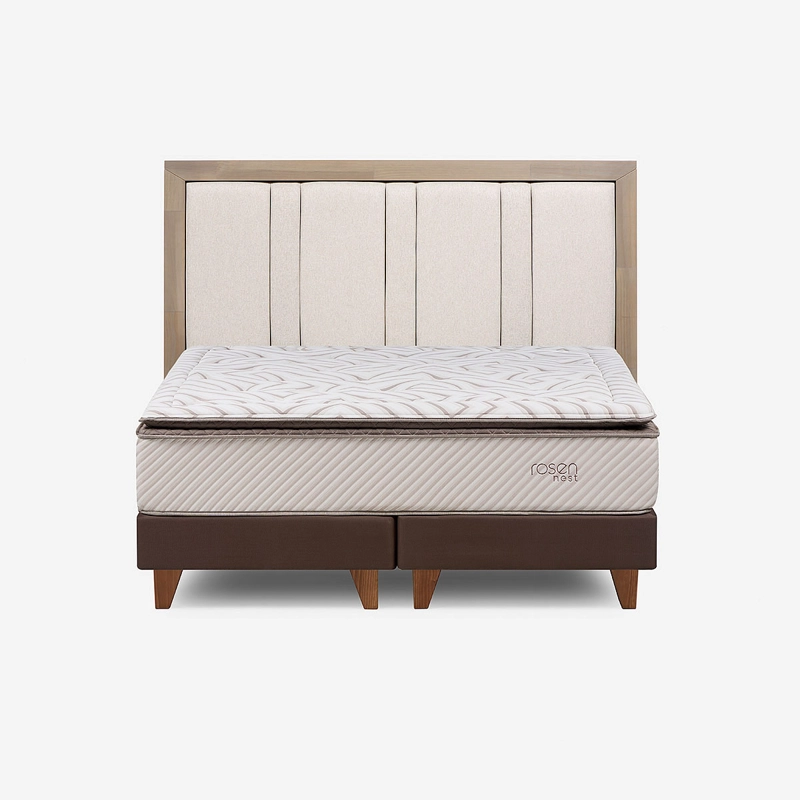 CAMA EUROPEA ROSEN NEST 2 PLAZAS B/D + RESPALDO MELROSE
