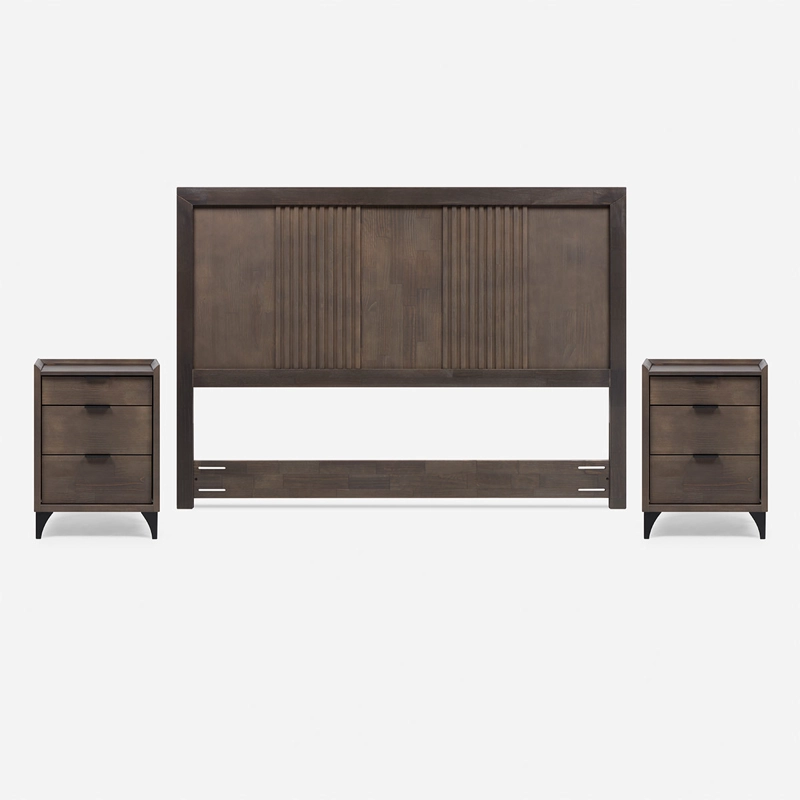 SET MUEBLES ROSEN MARCO 2 PLAZAS CASTAÑO - 1