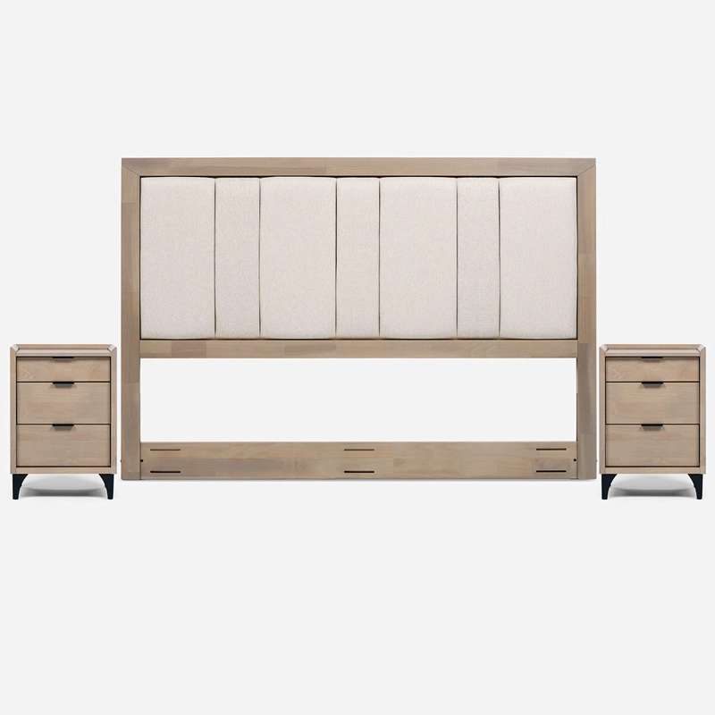 SET MUEBLES ROSEN MELROSE KING LATTE - 1