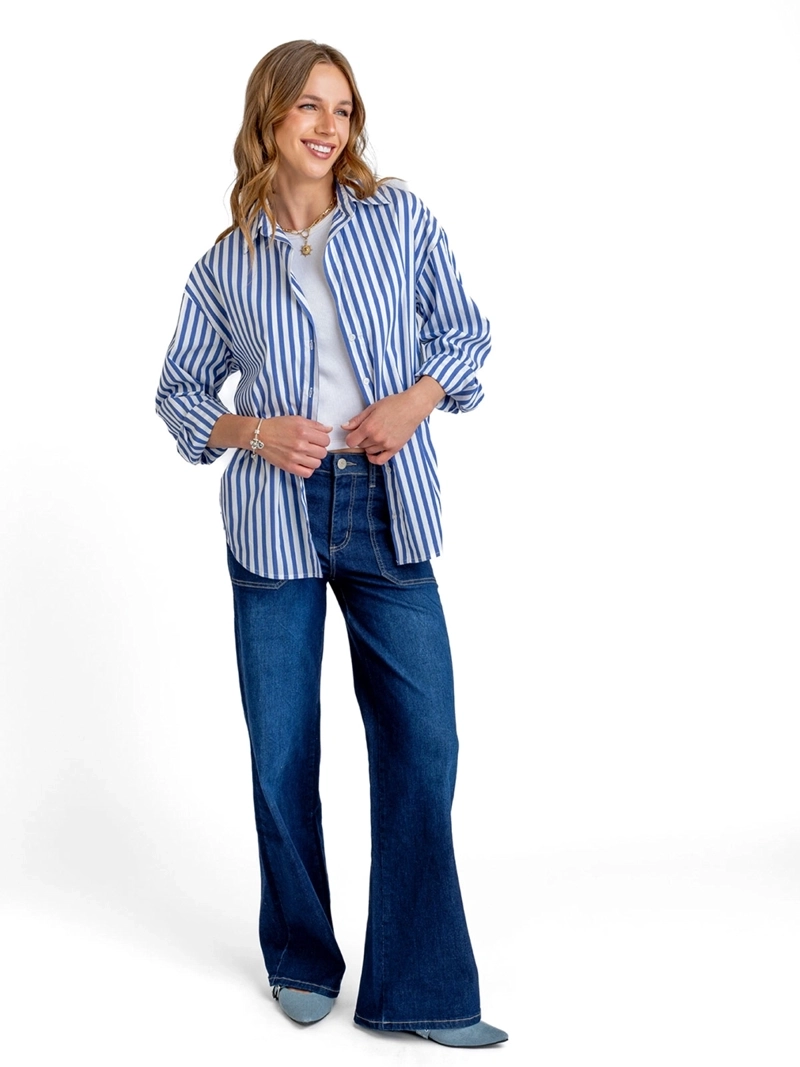 EFESIS BLUSA MUJER EFESIS ALGODÓN STRIPE