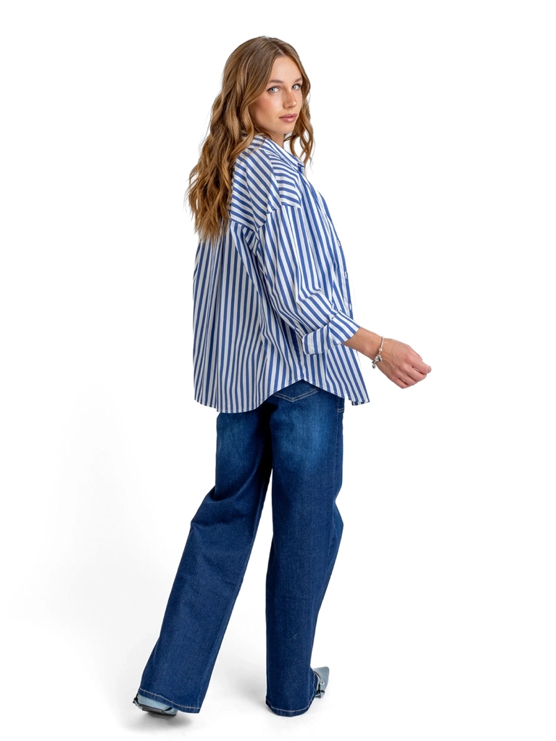 BLUSA MUJER EFESIS ALGODÓN STRIPE - 3