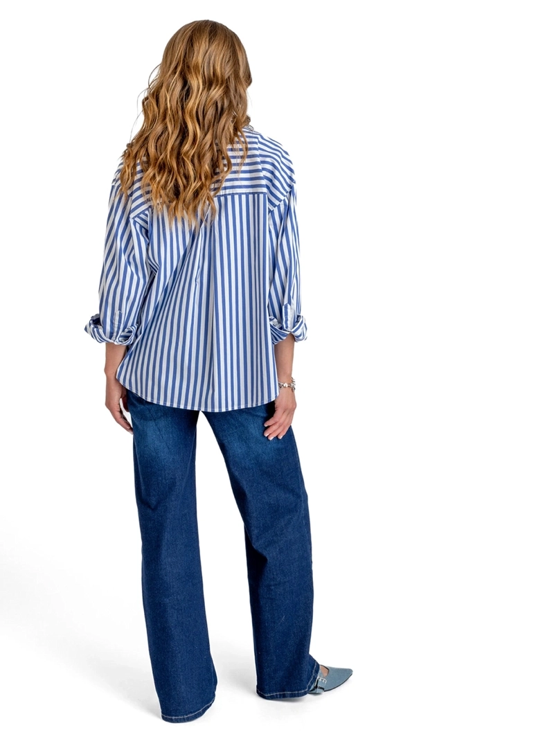 BLUSA MUJER EFESIS ALGODÓN STRIPE - 4