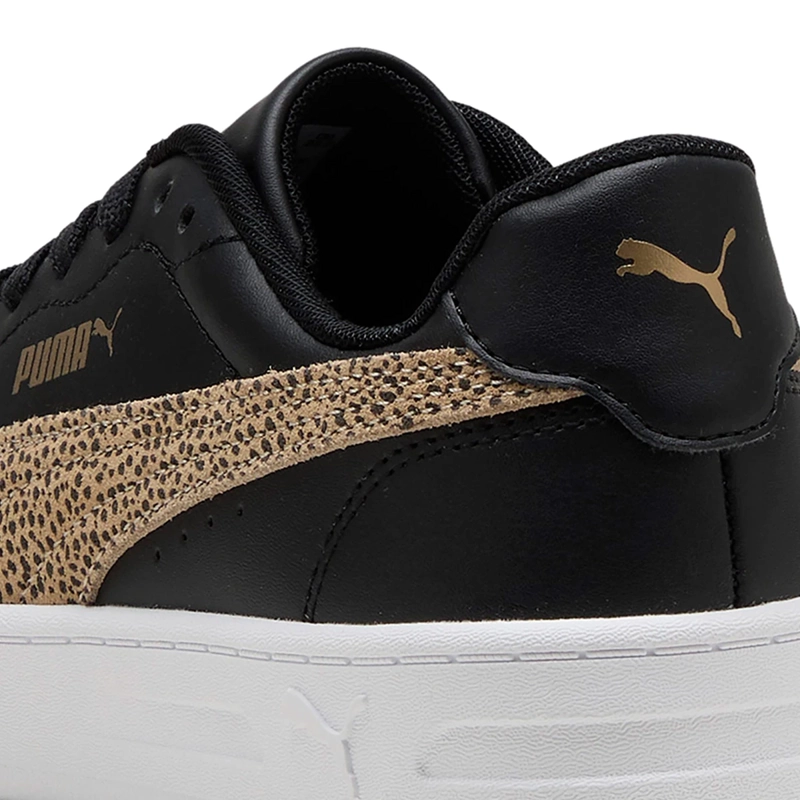 ZAPATILLAS MUJER PUMA CASUALES NEGRO COURT LALLY TOPCAT CUERO - 5