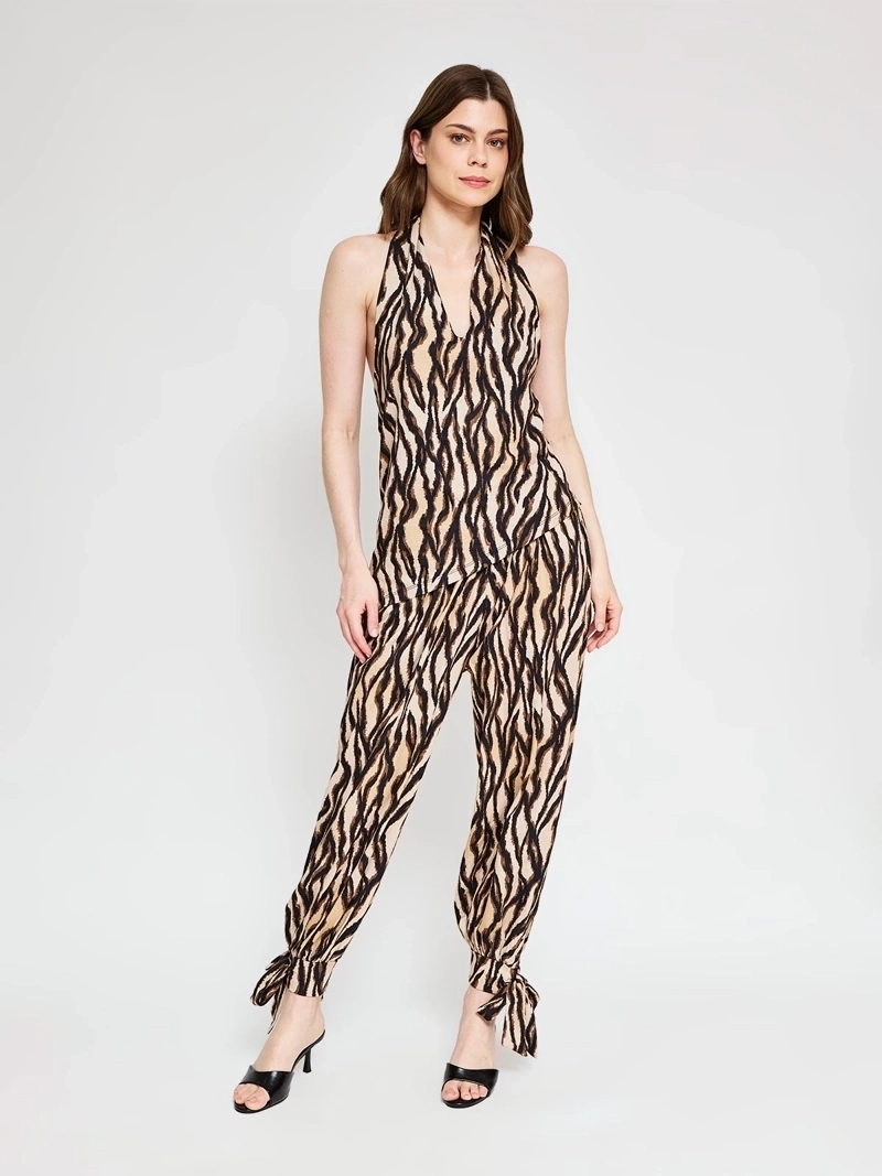 POLERA MUJER MARQUIS ALGODÓN HALTER CRUZADA - 4