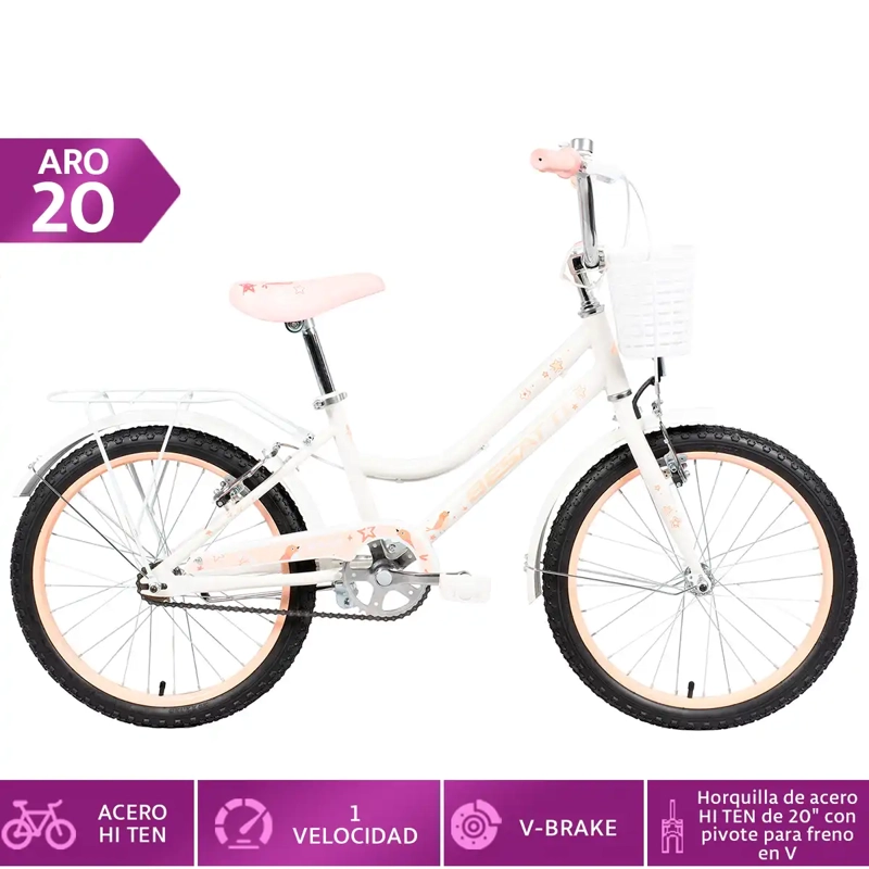 BICICLETA BESATTI SIENA ARO 20 BLANCO