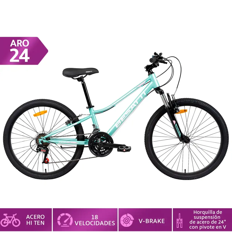 BICICLETA BESATTI ANDRIA ARO 24 VERDE