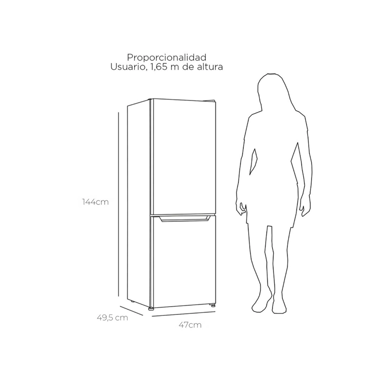 REFRIGERADOR BOTTOM FREEZER LIBERO LRB-180DFN 157L FRÍO DIRECTO NEGRO - 4