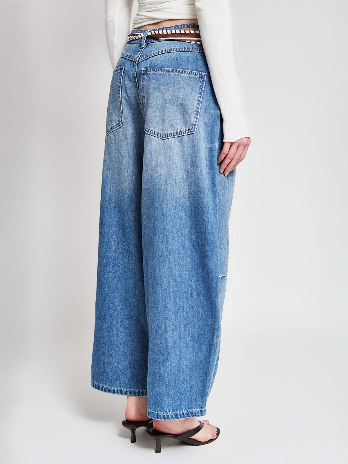JEANS MUJER INDEX ALGODÓN BARREL CROPPED - 3