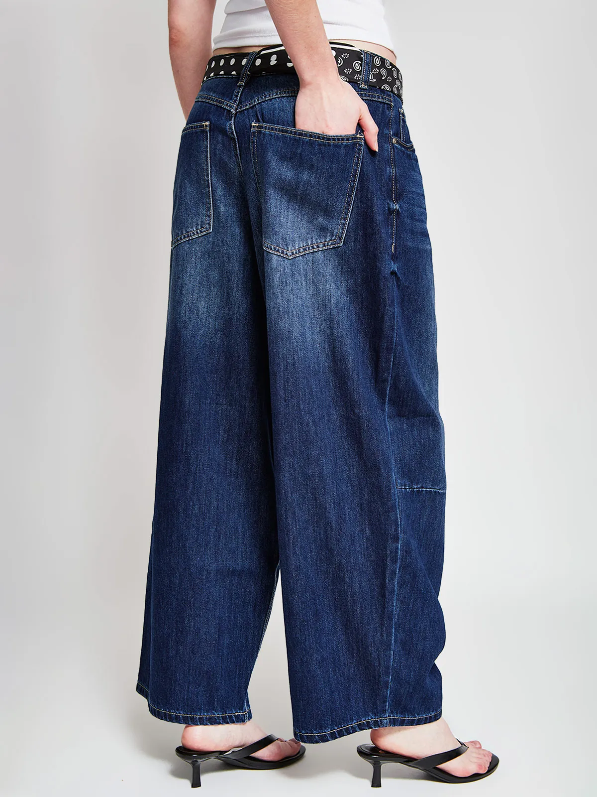 JEANS MUJER INDEX ALGODÓN BARREL CROPPED - 3