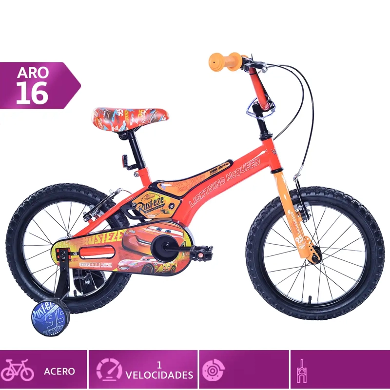 BICICLETA DISNEY CARS ARO 16 ROJO