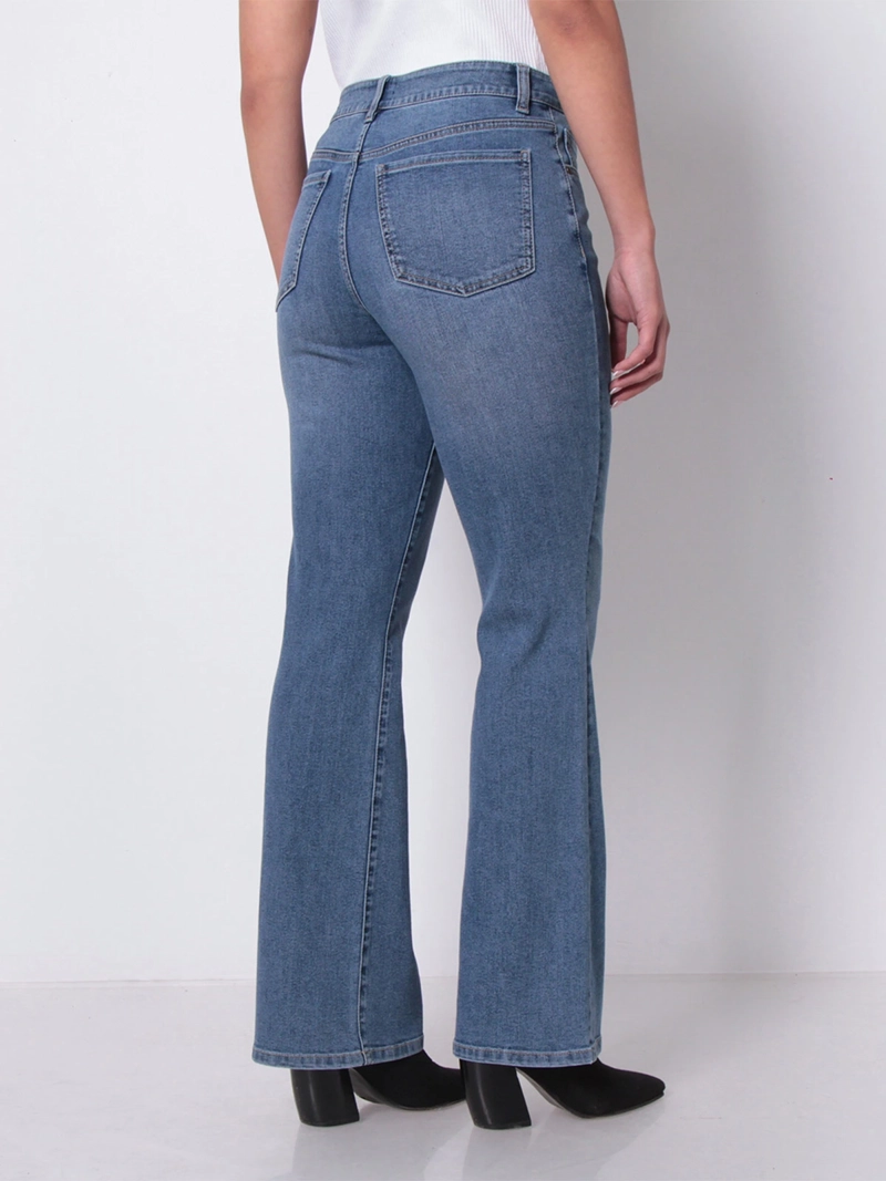 JEANS MUJER WADOS ALGODÓN RECTO TIRO ALTO - 4