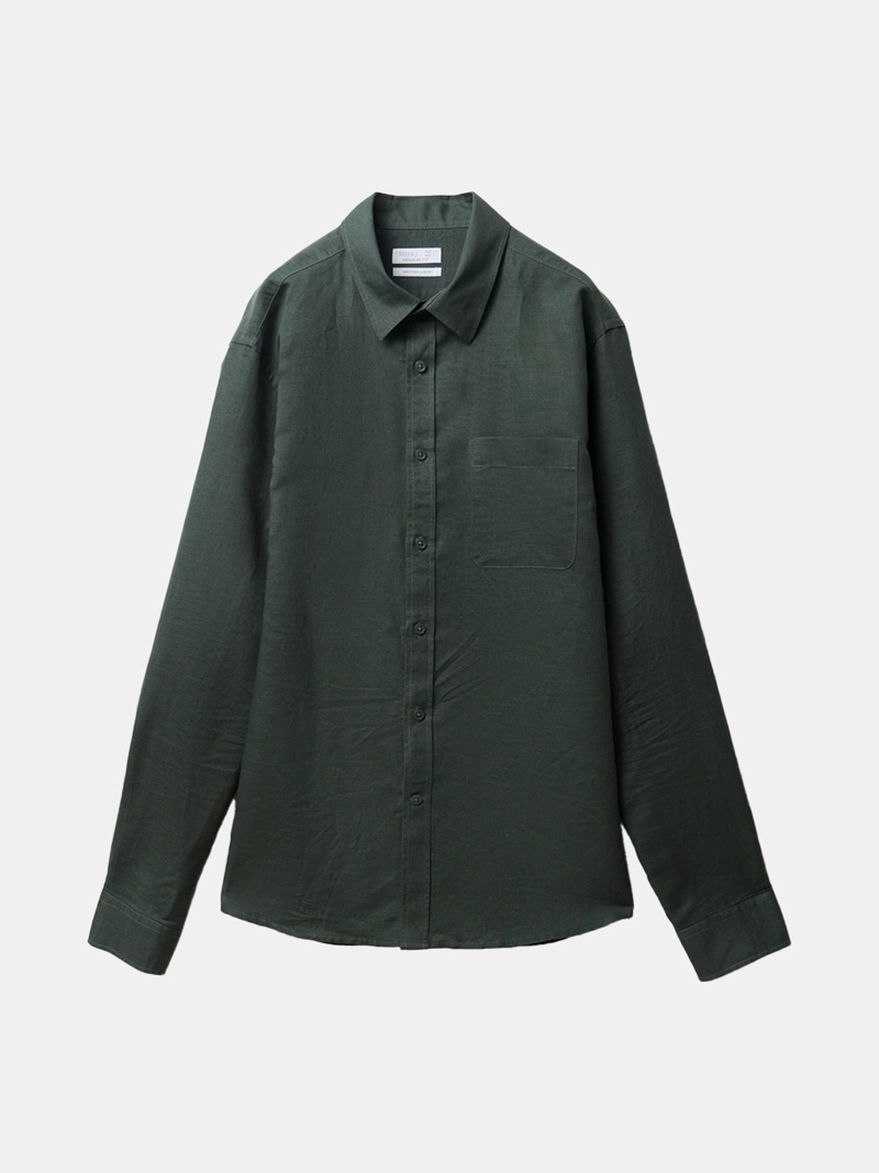CAMISA MANGA LARGA HOMBRE SFERA LINO - 5