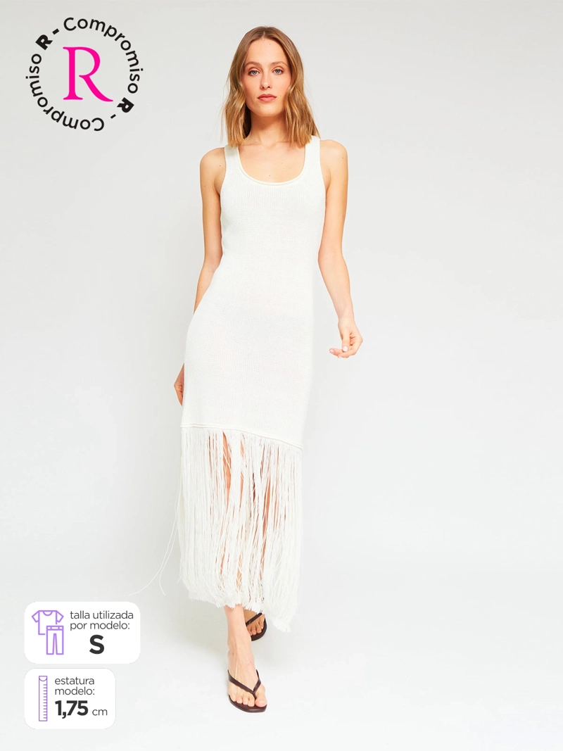 VESTIDO MUJER MARQUIS TEJIDO FLECOS - 1