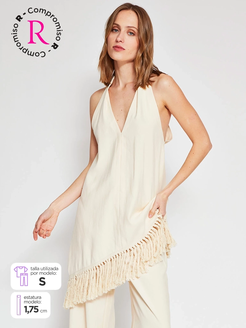 BLUSA MUJER MARQUIS HALTER FLECOS