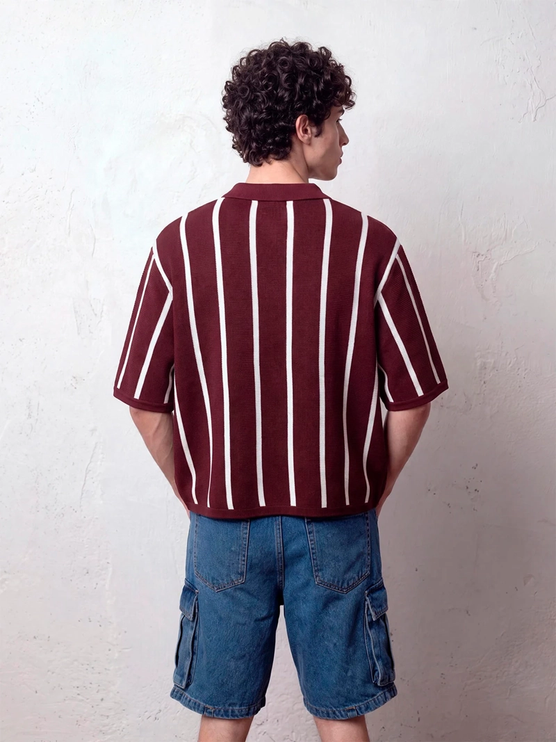 POLERA HOMBRE INDEX CUELLO POLO MANGA CORTA TEJIDA - 2