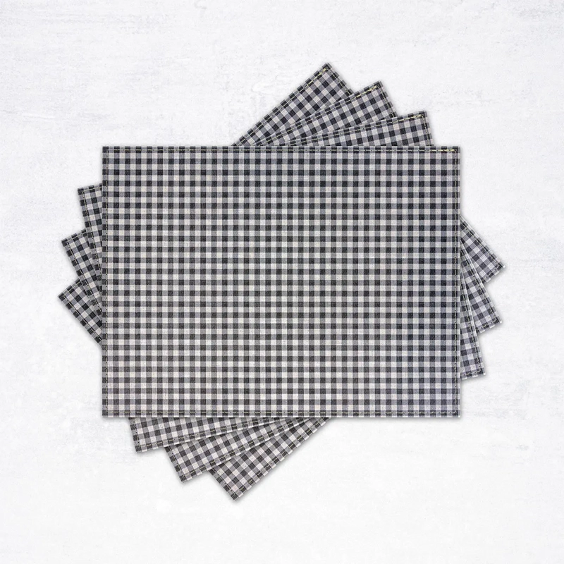SET 4 INDIVIDUALES CLASSIC VICHI NEGRO - 2