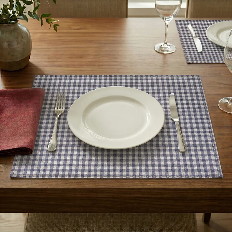 SET 4 INDIVIDUALES CLASSIC VICHI AZUL MARINO - 1