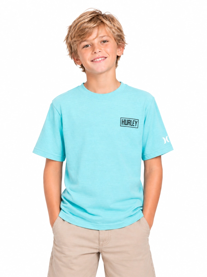 POLERA NIÑO HURLEY MANGA CORTA ESTAMPADO PEQUEÑO - 1