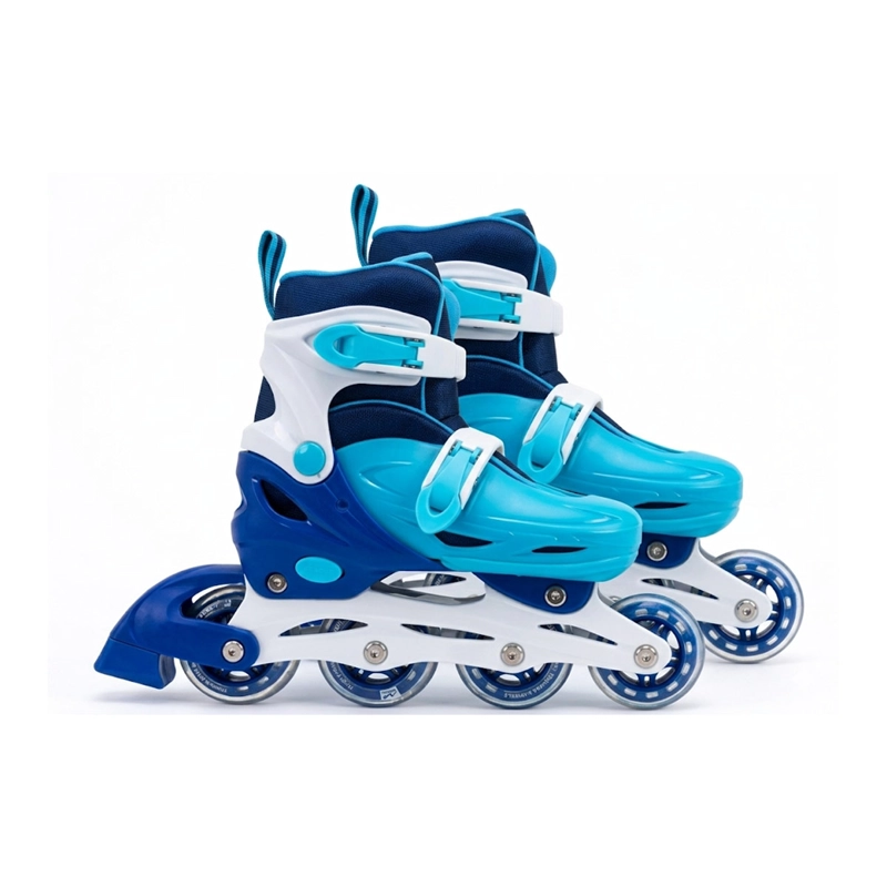 SET PATINES HARVEST CON PROTECCIÓN AZUL TALLA M